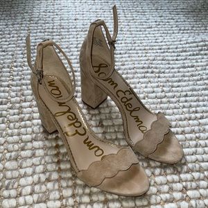 Sam Edelman Nude Block Heels